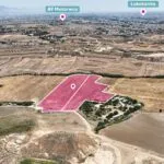Two adjacent agricultural fields in Pano Deftera, Nicosia — Nicosia, Pano Deftera